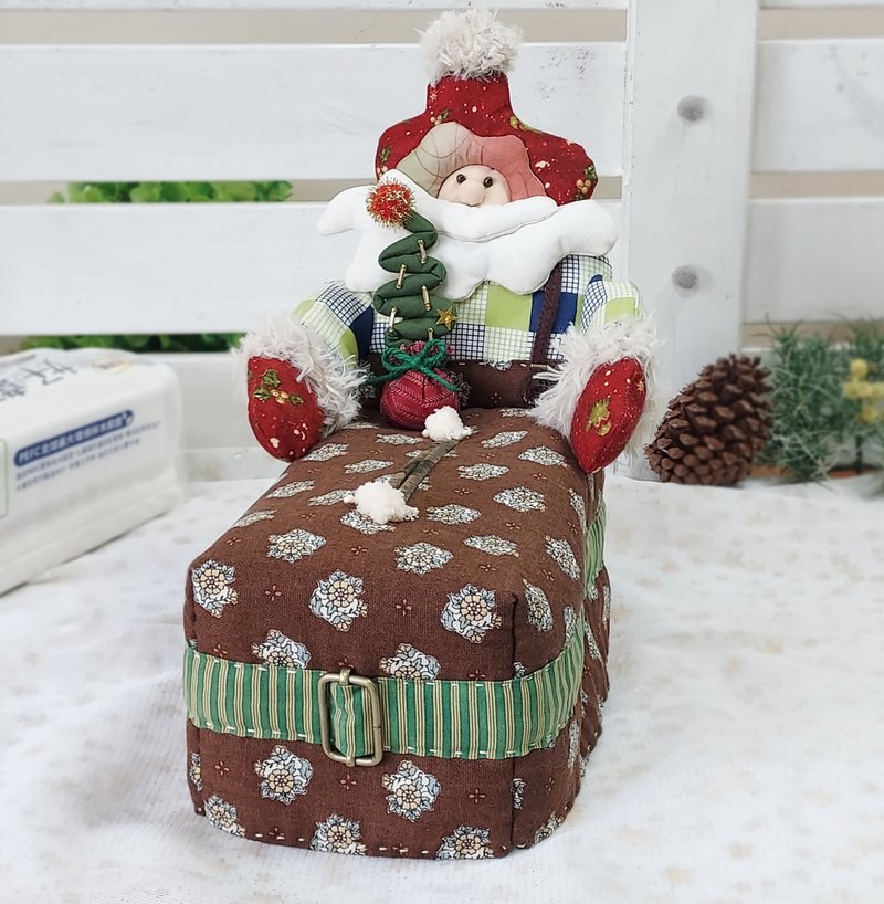 Santa Claus facial tissue set | Styling Tissue Box - Tissue Boxes - Cotton & Hemp Multicolor