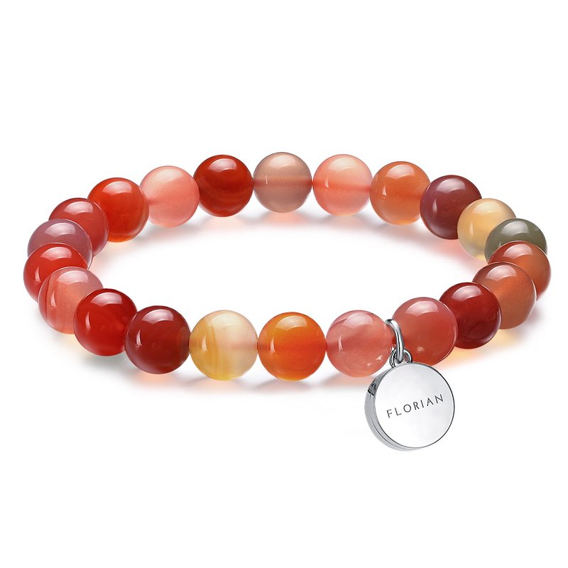 GEM Series Salt Source Agate Stone Bracelet | 8mm / 10mm - สร้อยข้อมือ - คริสตัล หลากหลายสี