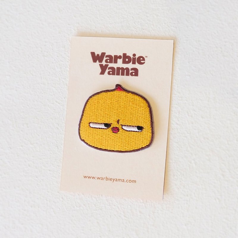 Warbie Iron On Patch ( yellow bird accessory) - Knitting, Embroidery, Felted Wool & Sewing - Thread Yellow