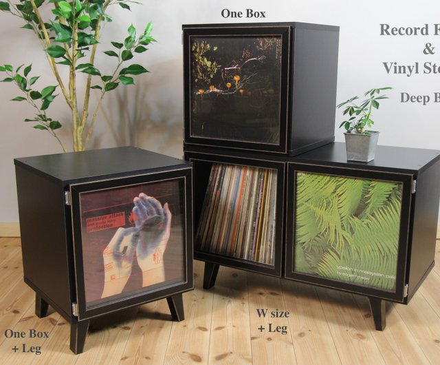 レコードラック LP&レコードプレイヤー収納スタンド 大容量収納