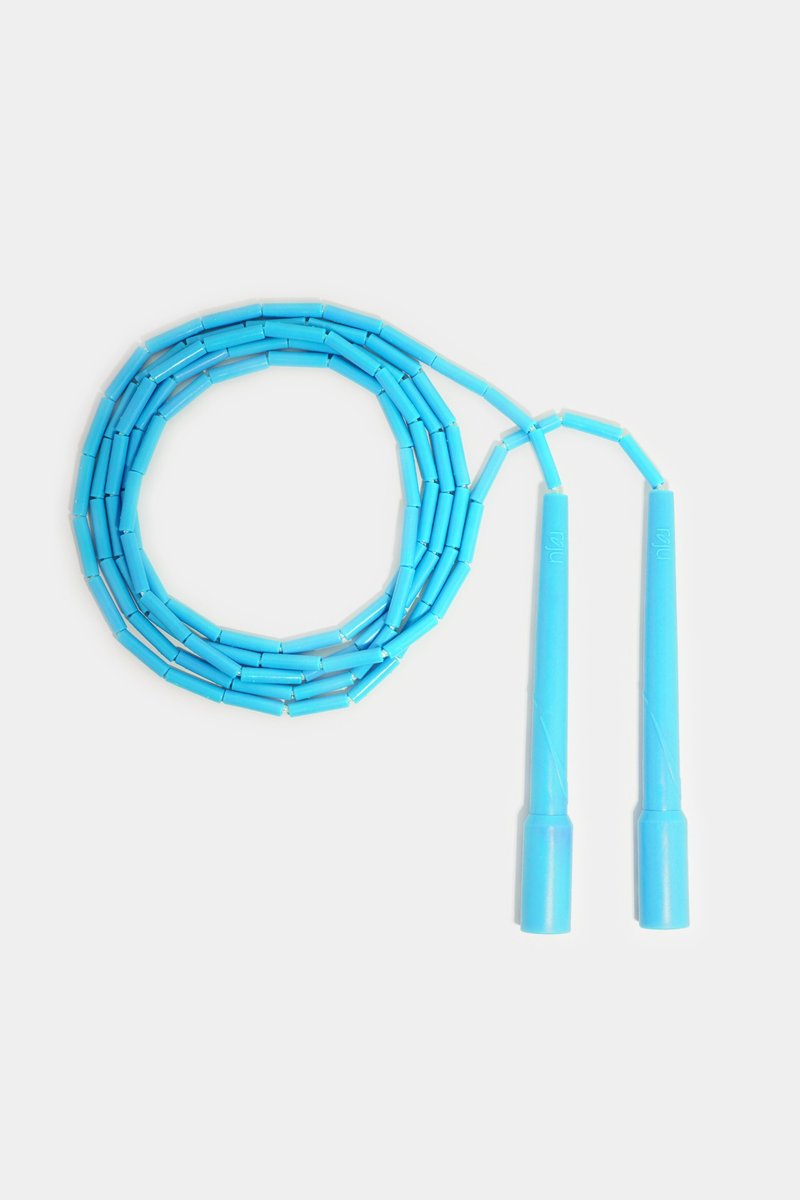 【J3】跳繩 節拍繩 拍子繩 3米 (長柄輕拍-天空藍) - 運動/健身器材 - 塑膠 