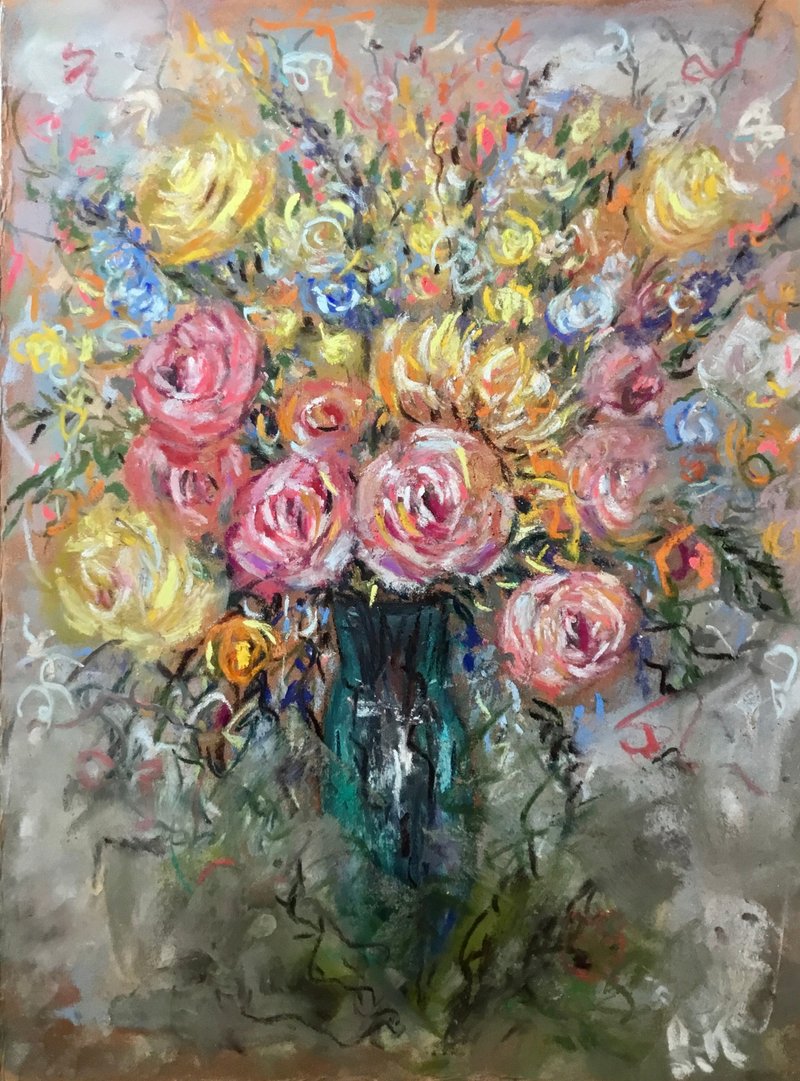 Garden of Luminous Petals - Wall Décor - Paper 