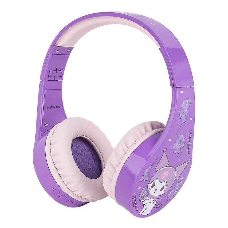 Bluetooth Wireless Kids Headphones – Kuromi - Headphones & Earbuds - Plastic Purple