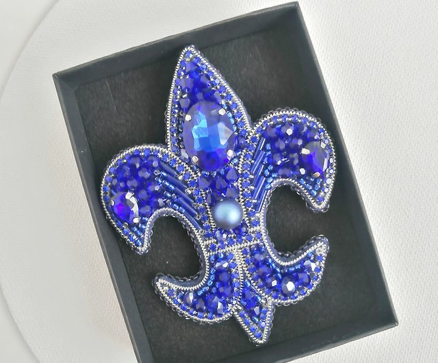 Blue Fleur De Lis Crystal Charms, Hobby Lobby