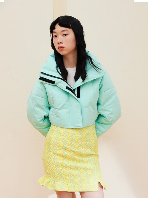 CHENSHII 【高領】新中式復古中國風 短款羽絨服