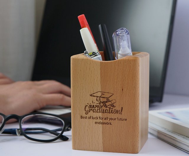 Wooden Pen Tray Oakyblocks Wooden Desk Organizer Pen Holder For Desk - Shop  Oakywood Storage - Pinkoi