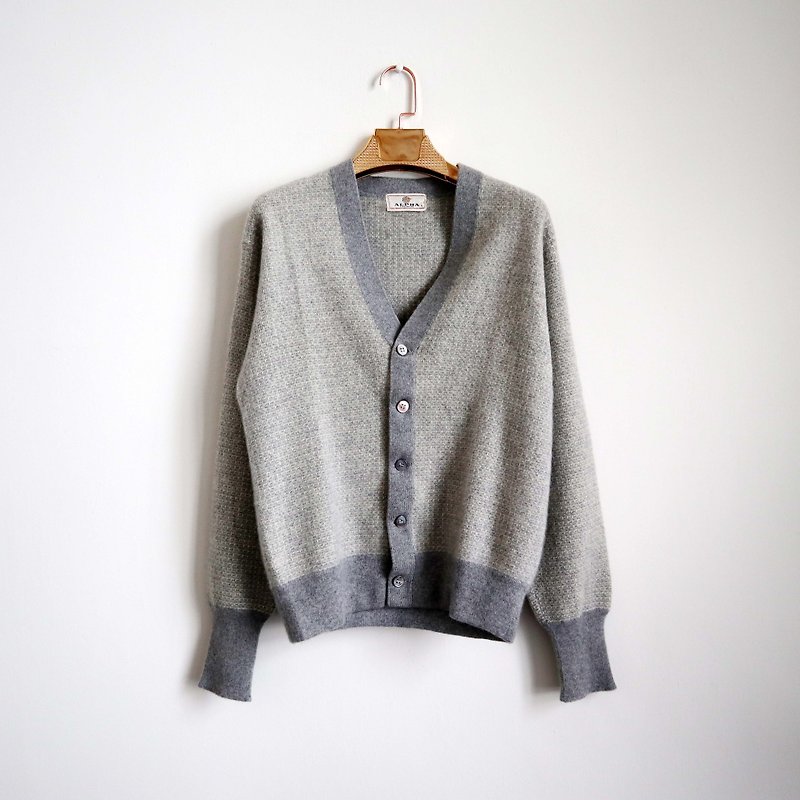Pumpkin Vintage. Ancient Grey Cashmere Cashmere Cardigan Sweater - Women's Sweaters - Wool Gray