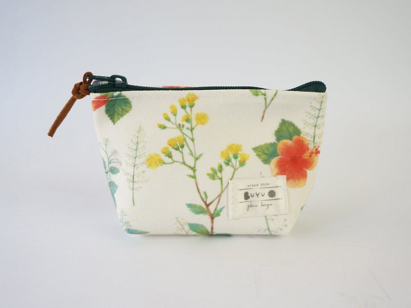 Coin Purse-Living Plant Set-Green - Coin Purses - Polyester White