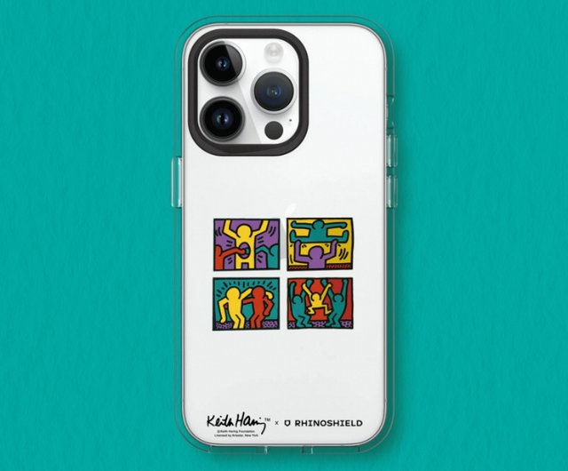 Clear transparent drop-proof mobile phone case∣Keith Haring series/Pupu  store for iPhone - Shop RHINOSHIELD Phone Accessories - Pinkoi