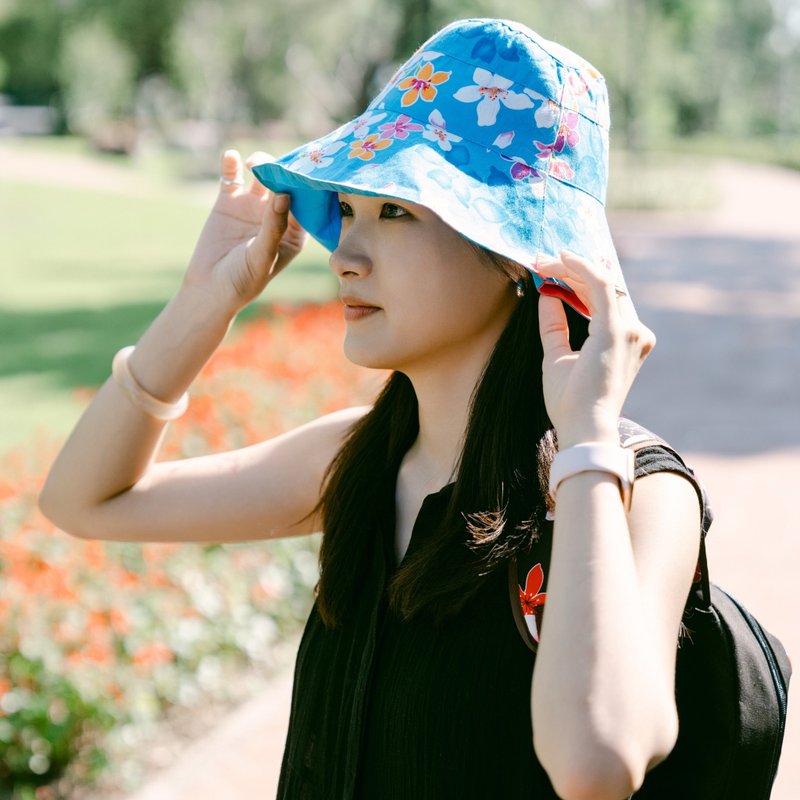 花布百變漁夫帽 - 帽子 - 其他材質 