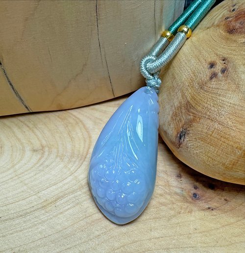 OLINA DESIGN歐林娜設計 春彩 夢幻紫綠色 玉蘭花 糯種 高貴優雅純潔 天然 緬甸玉 翡翠