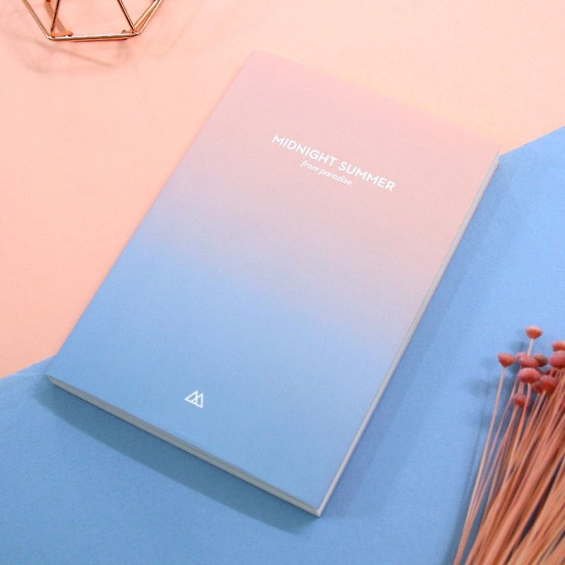 Knock - Korean Hand Calendar - Midsummer Night Gradient Calendar - Zhou Zhi (Calendar) -01 Dream Pink Blue, PLD64938 - สมุดบันทึก/สมุดปฏิทิน - กระดาษ สีน้ำเงิน