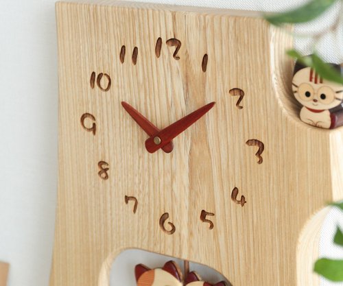 工房ペッカー F41 切株振り子時計 - ショップ MUKU工房 時計 - Pinkoi