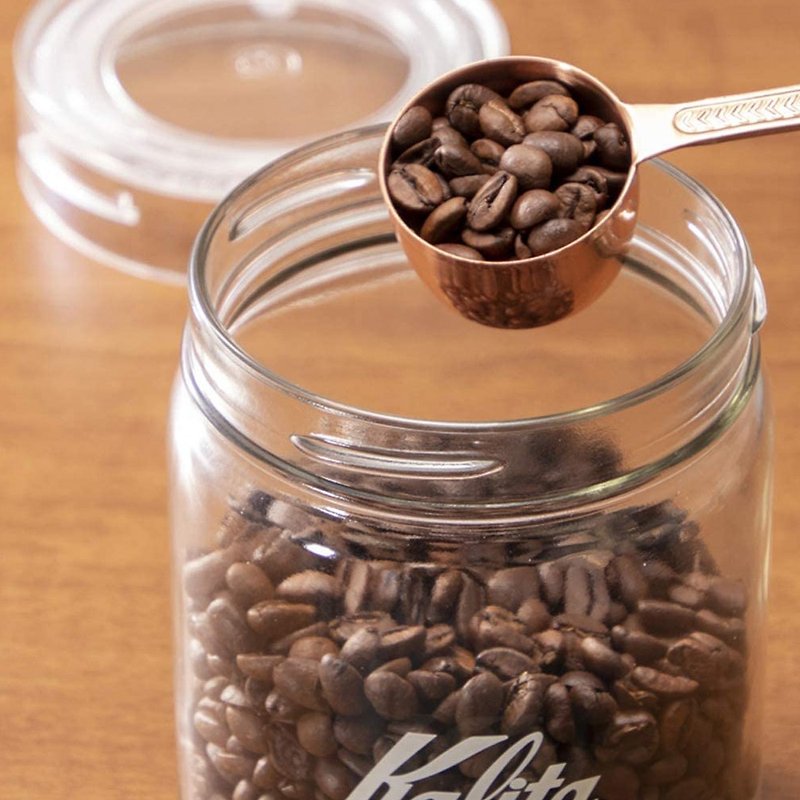 【Japan】Kalita Glass Sealed Jar / Bean Storage Tank 250g - Coffee Pots & Accessories - Glass Transparent