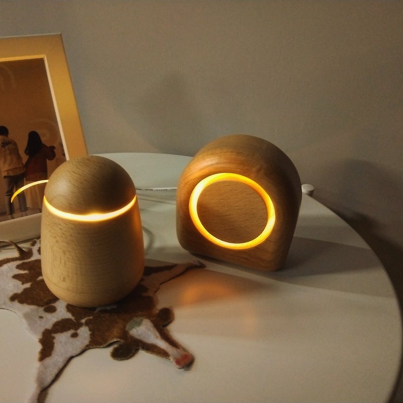 雰囲気ナイトライトツーインワンディスカウント（ハニーポット+デイリング）母の日ギフト - 照明・ランプ - 木製 カーキ