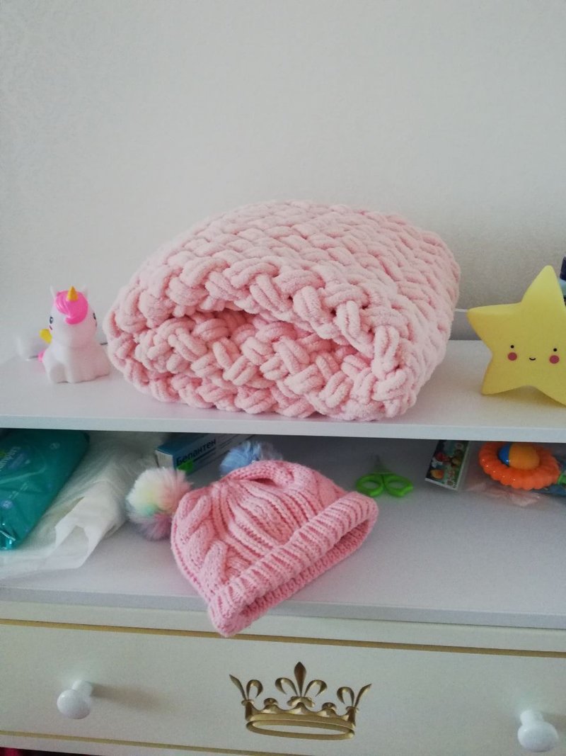 Baby for photography Baby play rug Baby Sleeping Bag bed blanket - 哺乳巾 - 聚酯纖維 粉紅色
