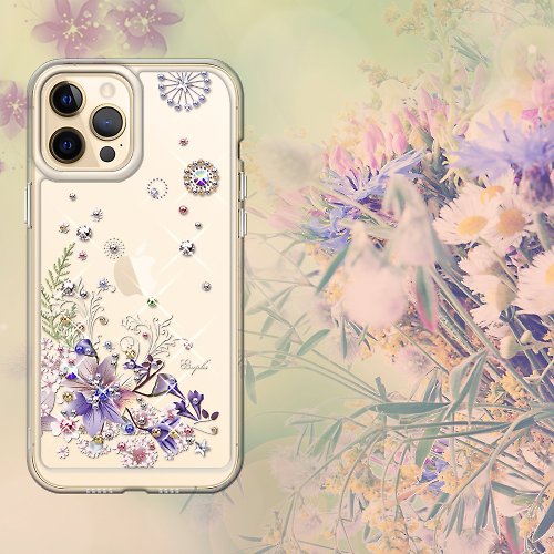 apbs 雅品仕 水晶彩鑽手機殼 iPhone 12全系列 水晶彩鑽防震雙料手機殼-祕密花園