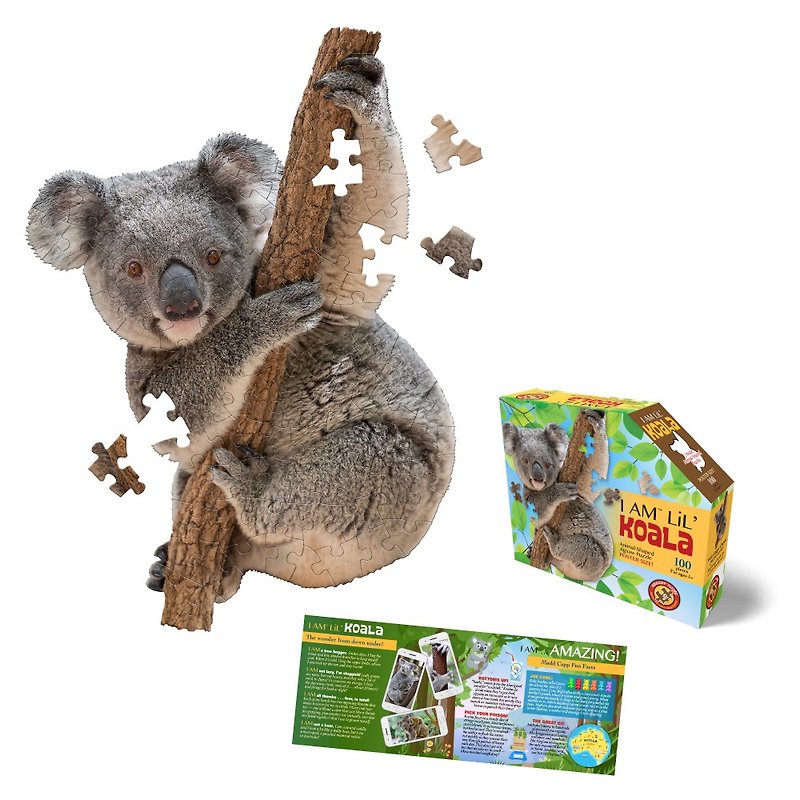I AM Animal Puzzle, I am a Koala, 100 Series | Extremely realistic animals, multiplayer challenges - Puzzles - Paper 