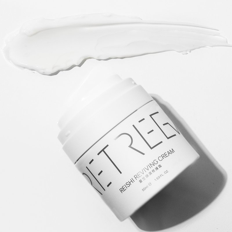 【RETREEV】Reishi Moisturizing Cream - Day Creams & Night Creams - Plants & Flowers White