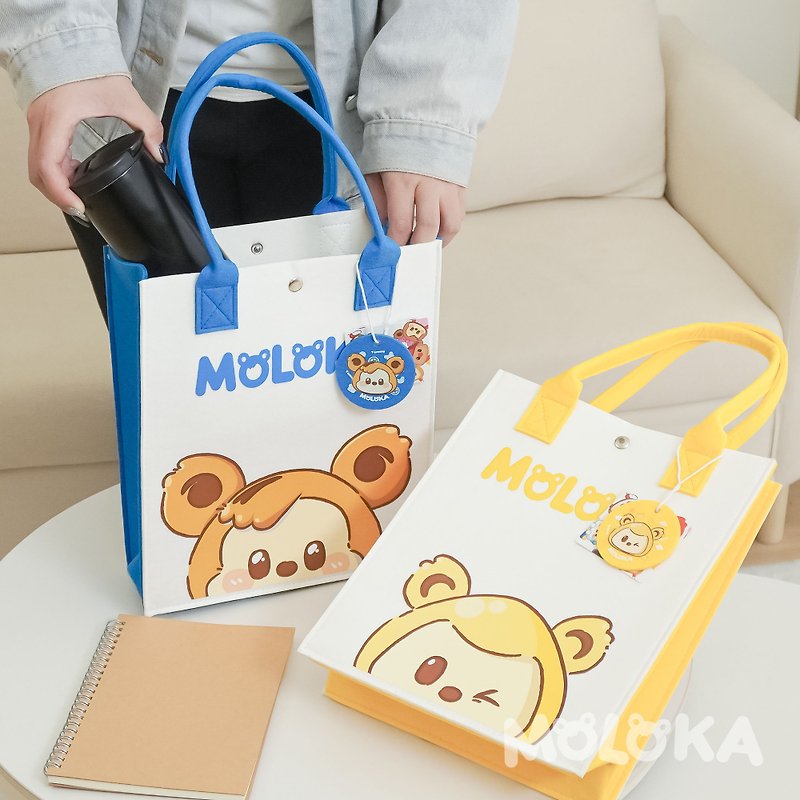 MOLOKA | Customized felt hand shopping bag - กระเป๋าถือ - เส้นใยสังเคราะห์ หลากหลายสี