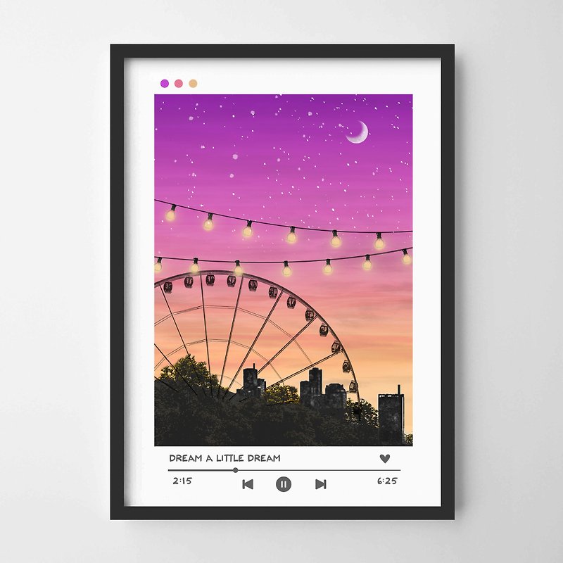 Ferris wheel print #5 painting decoration decoration bedroom bathroom dining room cafe - Items for Display - Paper 