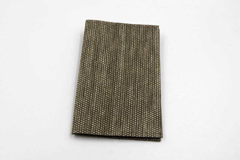 [Paper cloth home] paper cloth woven handmade passport cover dark green - Passport Holders & Cases - Paper Green