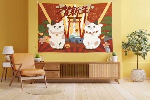 年末セール！招き猫タペストリー 500x0.jpg