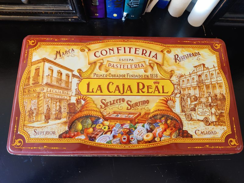(Original) Spanish vintage metal box from Spain ca. 1980 - 禮物盒/包裝盒 - 其他金屬 多色
