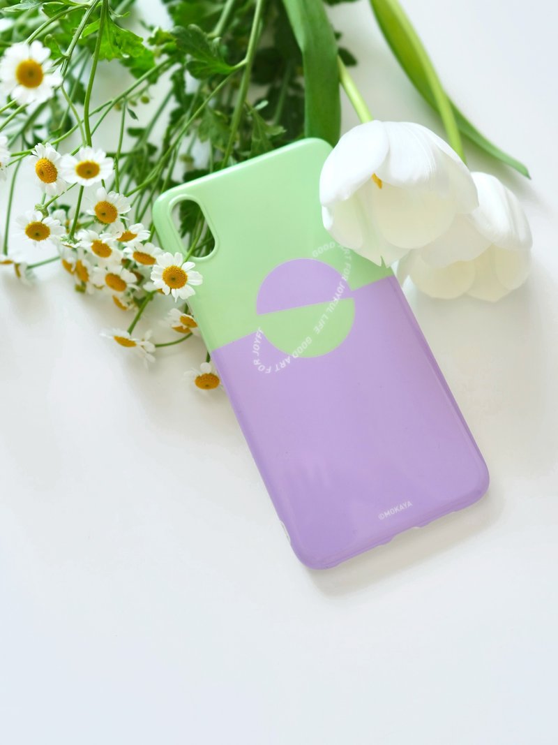 Spring Matcha Taro iPhone Case All-Inclusive Glossy Soft Case - เคส/ซองมือถือ - พลาสติก สีเขียว