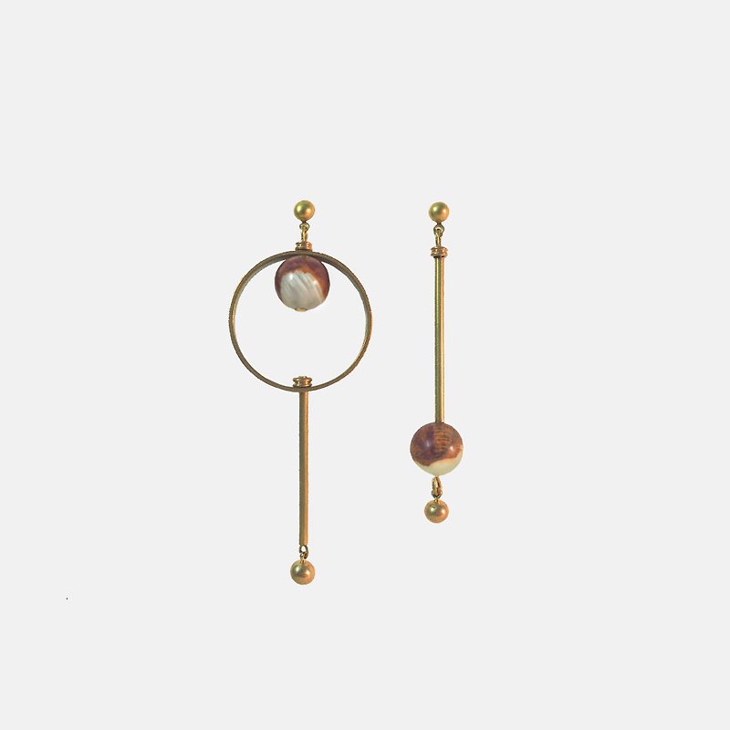 Unbalanced ' Stars Earrings - Earrings & Clip-ons - Gemstone Gold