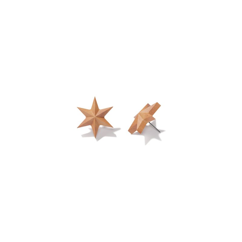 光的誕生 - 星球系列實木耳環【Pinkoi 線下活動預購商品】 - 耳環/耳夾/耳骨夾 - 木頭 多色