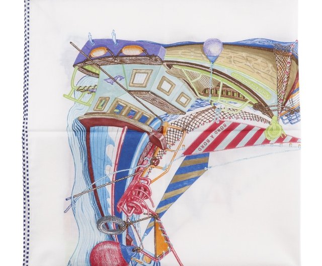 エルメス　カレ 80 コットン 《ボード・ア・ボード》 カレ 80 コットン 《ボード・ア・ボード》 | Hermès - エルメス-公式サイト