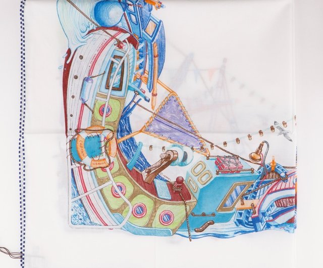 日本直送】エルメスHERMES カレ80 スカーフボード・ア・ボードBord a