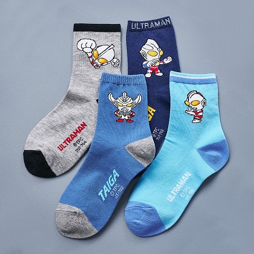 ONEDER旺達棉品 【ONEDER 旺達】Ultraman超人力霸王童襪 奧特曼童襪 中長童襪