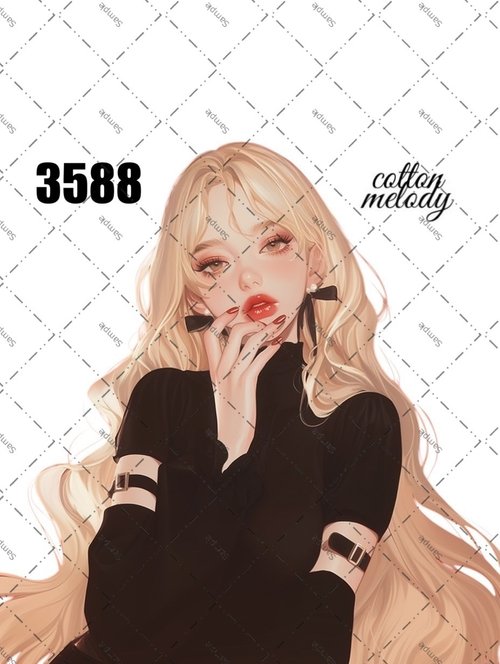 original sticker no.3588 人物ステッカー オリジナルステッカー