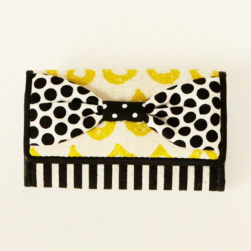 key holder wallet yellow drops stripes ribbon Assistant Director dots borders - Keychains - Other Materials Yellow