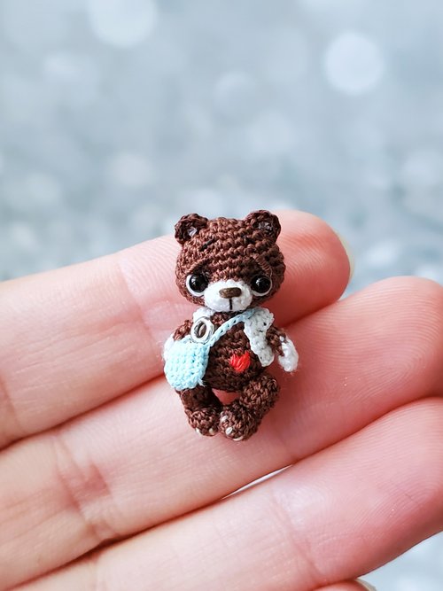 tiny-doll （くま）作品ページ ミニチュアあみぐるみ　ミニチュアドール 500x0.jpg