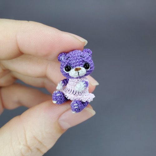 tiny-doll （くま）作品ページ ミニチュアあみぐるみ　ミニチュアドール 500x0.jpg