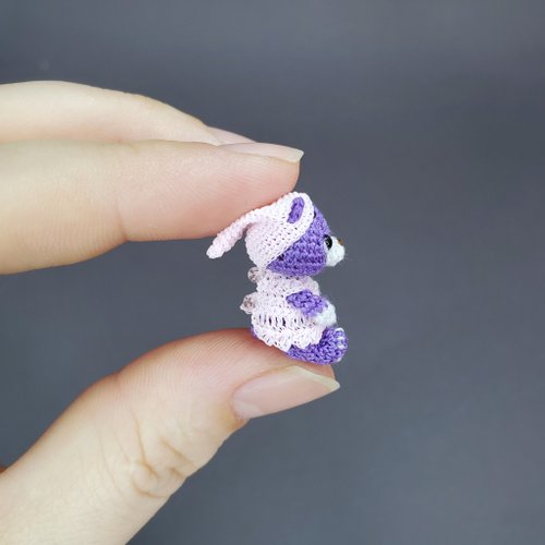 tiny-doll （くま）作品ページ ミニチュアあみぐるみ ミニチュアドール