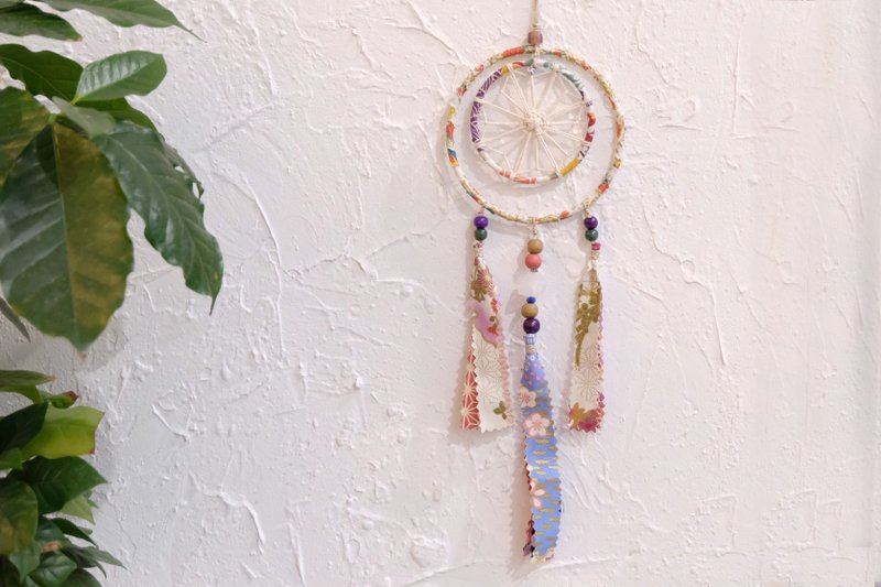 Handmade Dreamcatcher - ของวางตกแต่ง - ผ้าฝ้าย/ผ้าลินิน หลากหลายสี