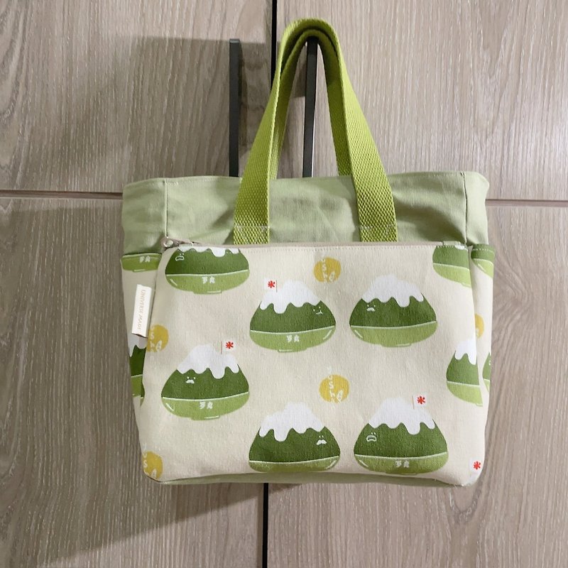 Multi-layer hiking bag - กระเป๋าถือ - ผ้าฝ้าย/ผ้าลินิน สีเขียว