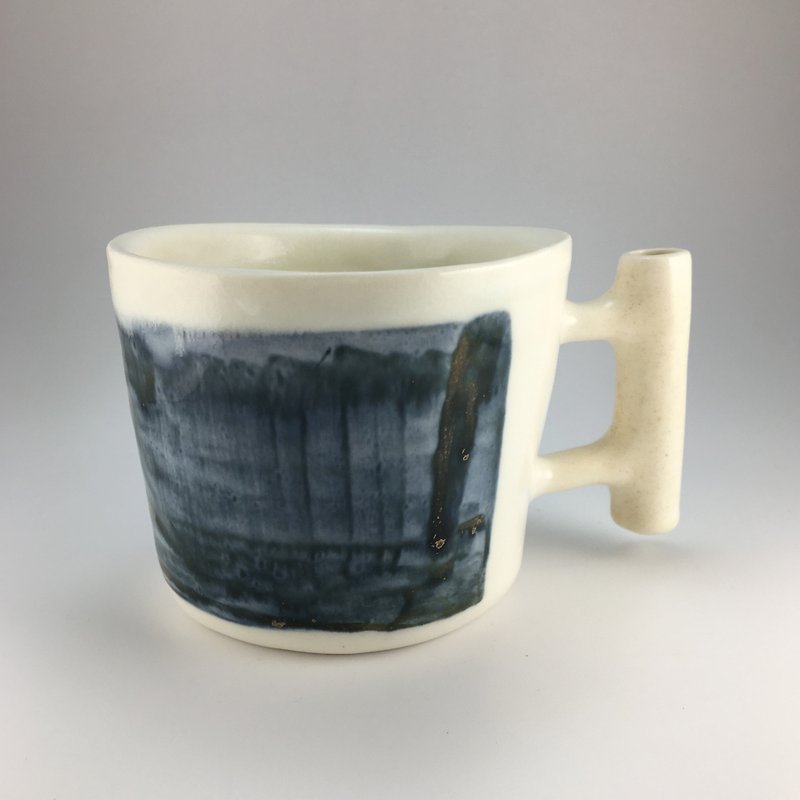 Hand pinched eared ceramic cup - Porcelain pottery mug coffee cup hand made cup birthday gift Valentine's Day - Mugs - Porcelain 