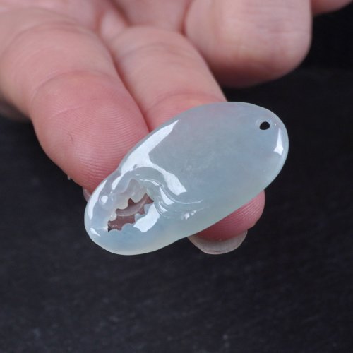 瓔珞珠寶盒 E.L.Jewelry Box 【有錢】冰種翡翠蟹鉗項鍊 | 天然緬甸玉A貨翡翠 | 送禮