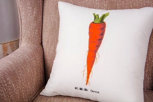 碎碎念 Nagging Zakka 抱枕-紅蘿蔔 Carrot 雙面抱枕