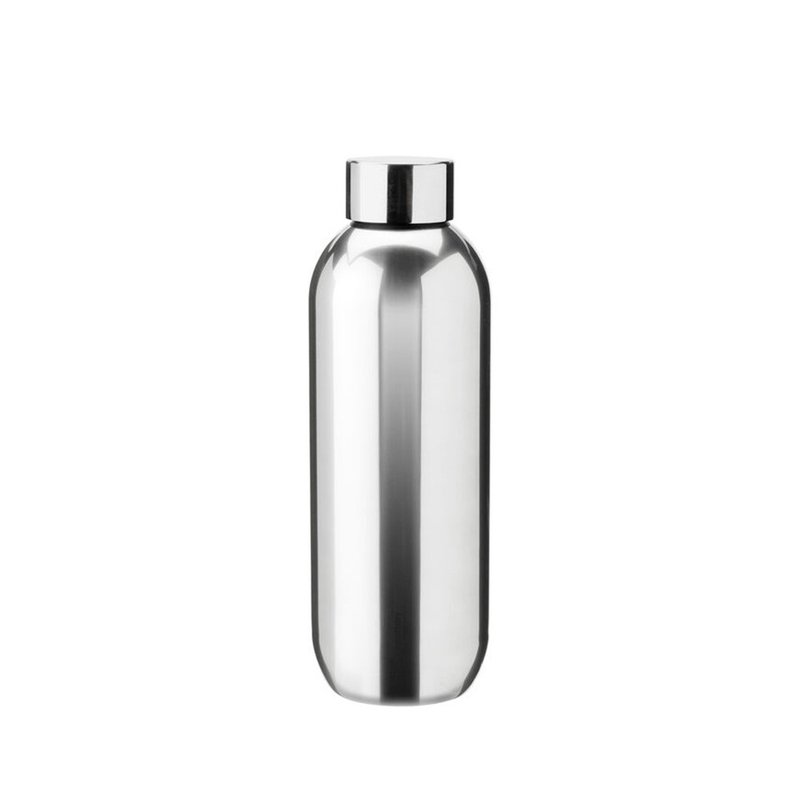 【Stelton】Keep Cool Thermal Insulated Portable Bottle 600ml-Silver - Vacuum Flasks - Stainless Steel 