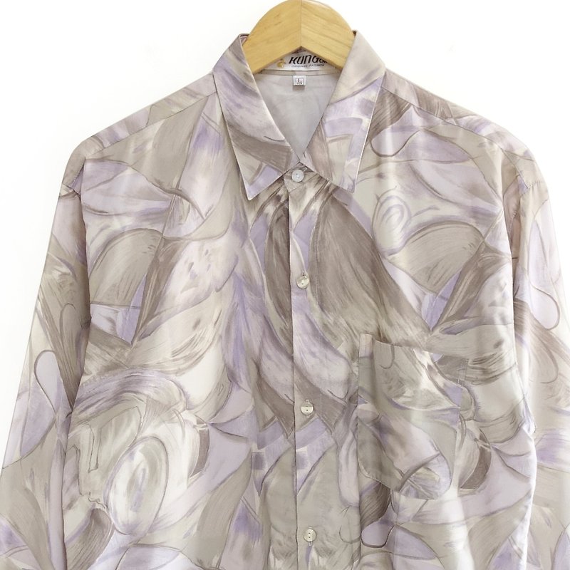│Slowly│ Diffuse - vintage shirt │vintage. Retro. Literature - Men's Shirts - Polyester Multicolor