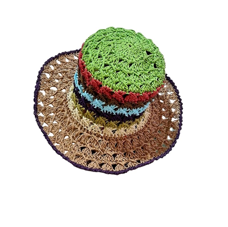 Hand-crocheted hat - หมวก - วัสดุอีโค หลากหลายสี