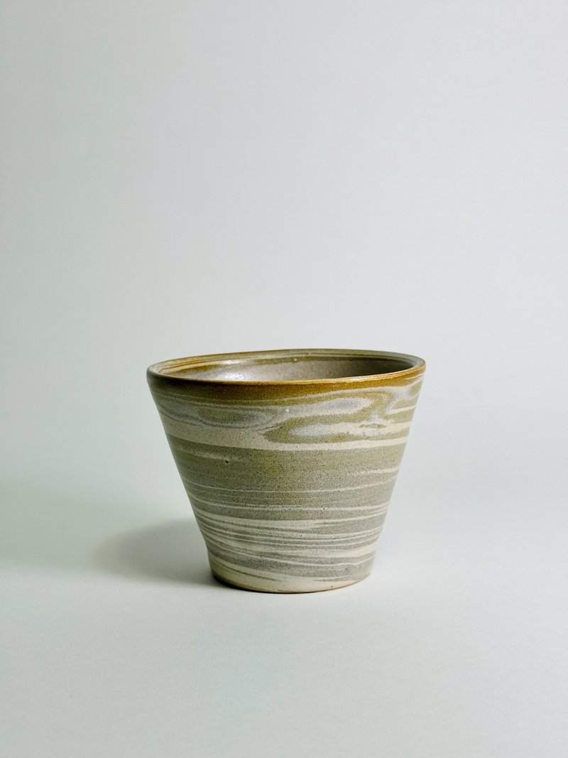 繚繞炊煙 陶杯250ml. 高度8cm - 咖啡杯/馬克杯 - 陶 