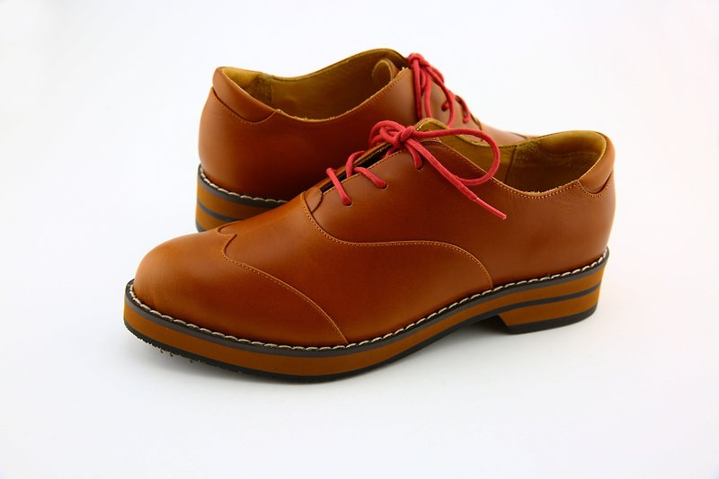 Results Shoe, Casual, Oxford Shoes - Women's Oxford Shoes - Genuine Leather Brown