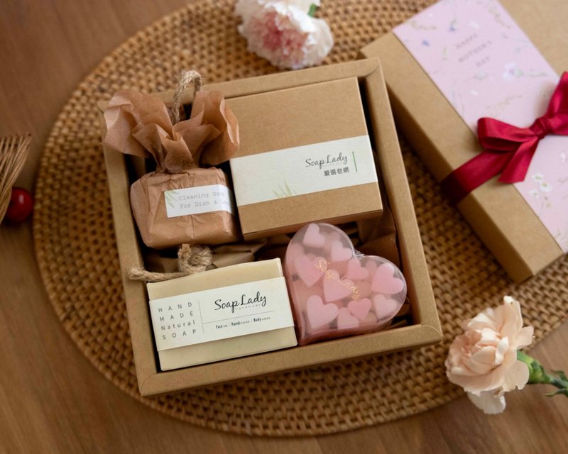BoBo沐浴皂禮盒 母親節禮物 結婚禮物 - 肥皂/手工皂 - 其他材質 多色